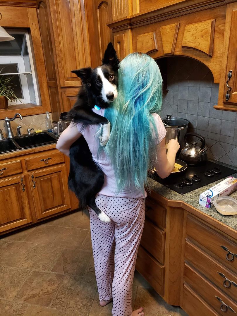 This doggle loves to be held like a baby.