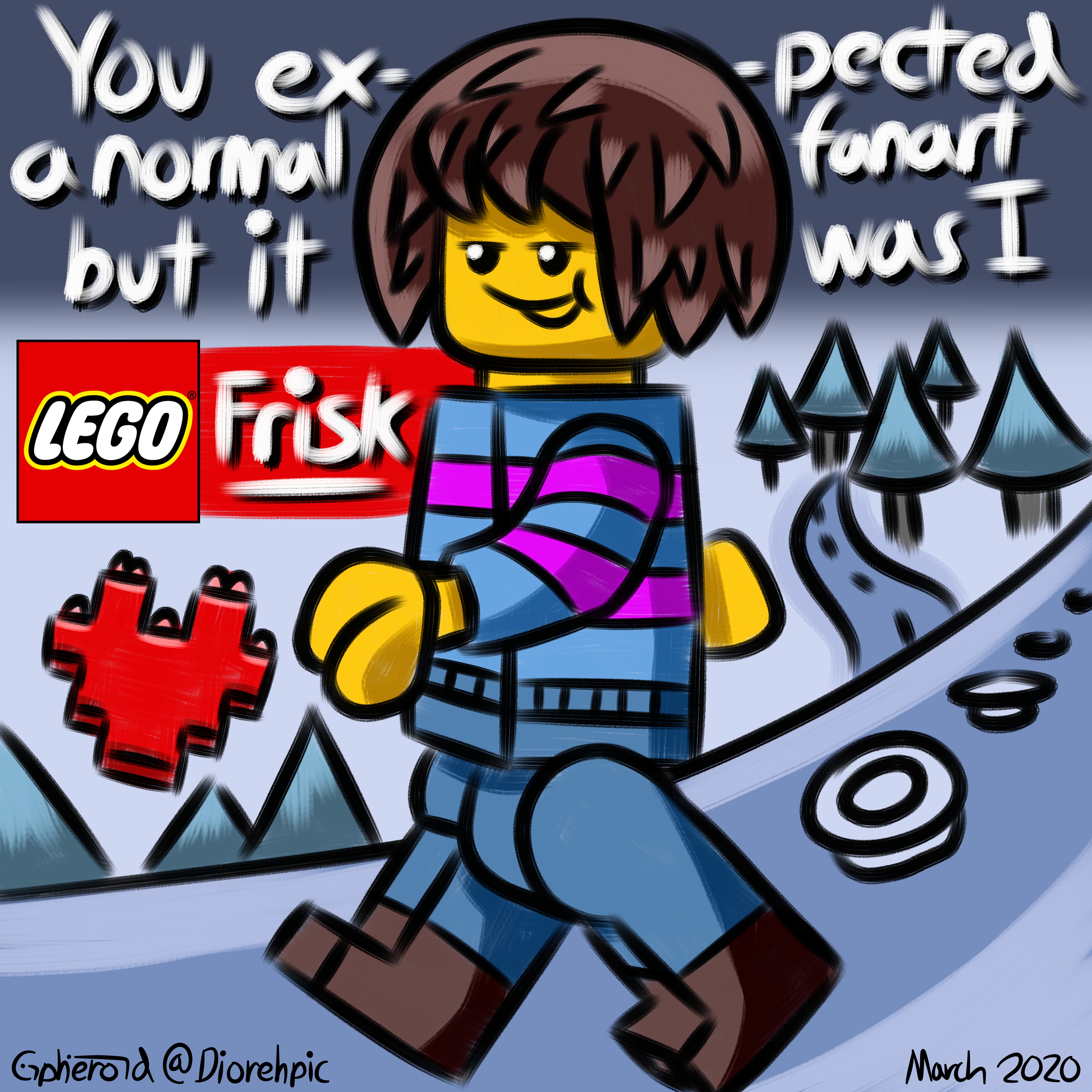 This is just normal fanart of Frisk, nothing to see here | Scrolller