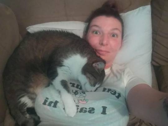 This is TeeVee. He is 8 years old, somewhere around 25lbs, and he loves boobies. 😂