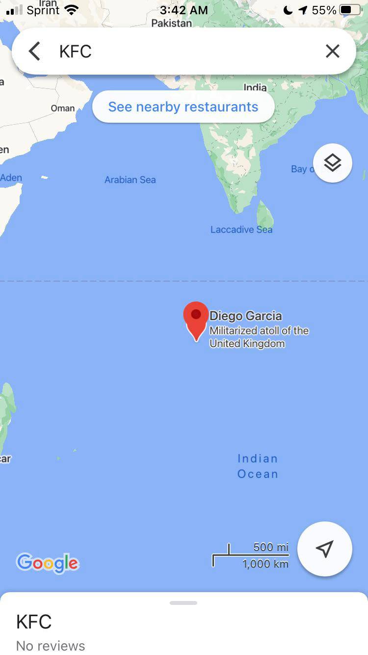 This KFC on one of the most remote islands on the planet