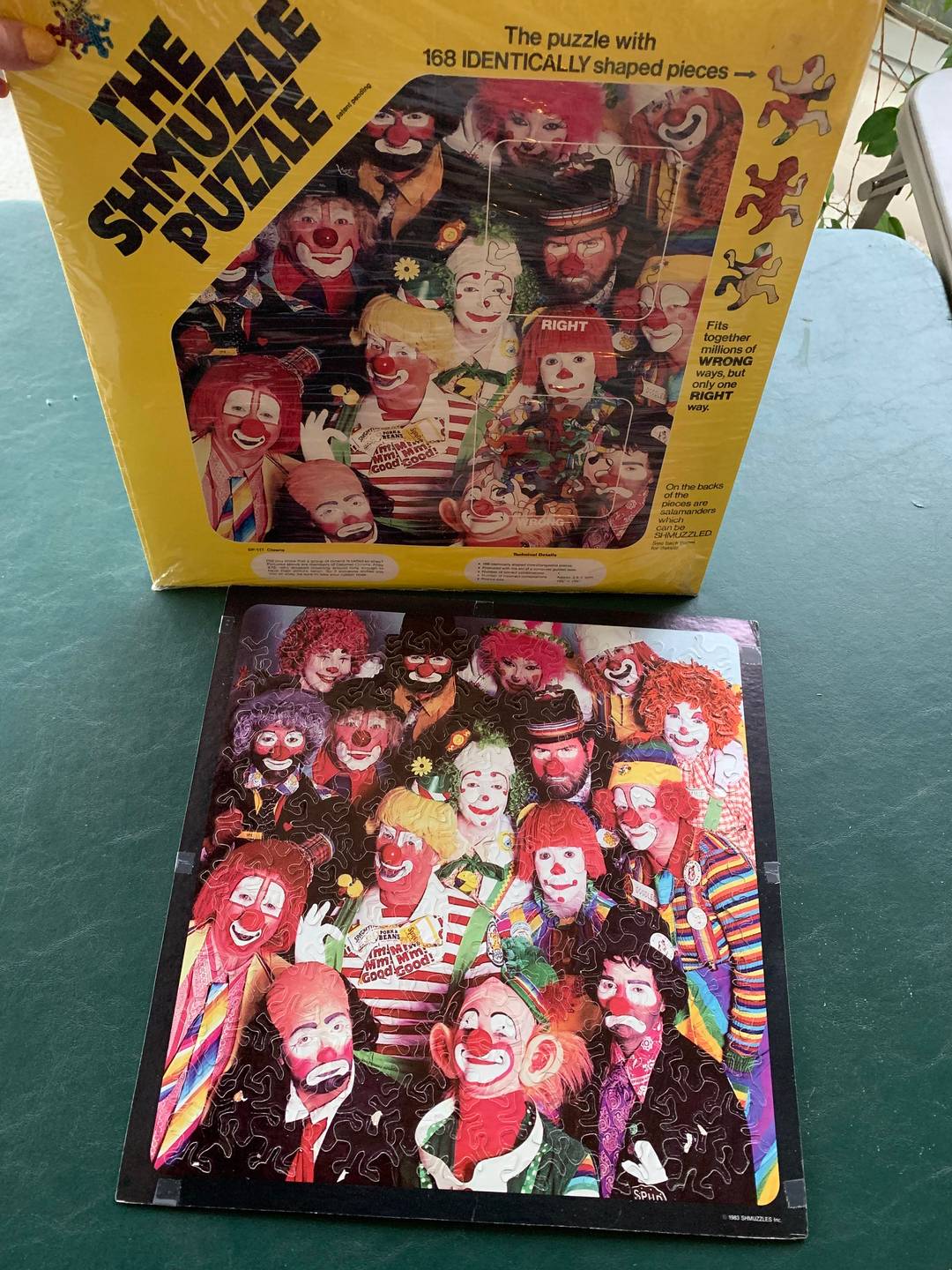 This old clown puzzle at my family’s house