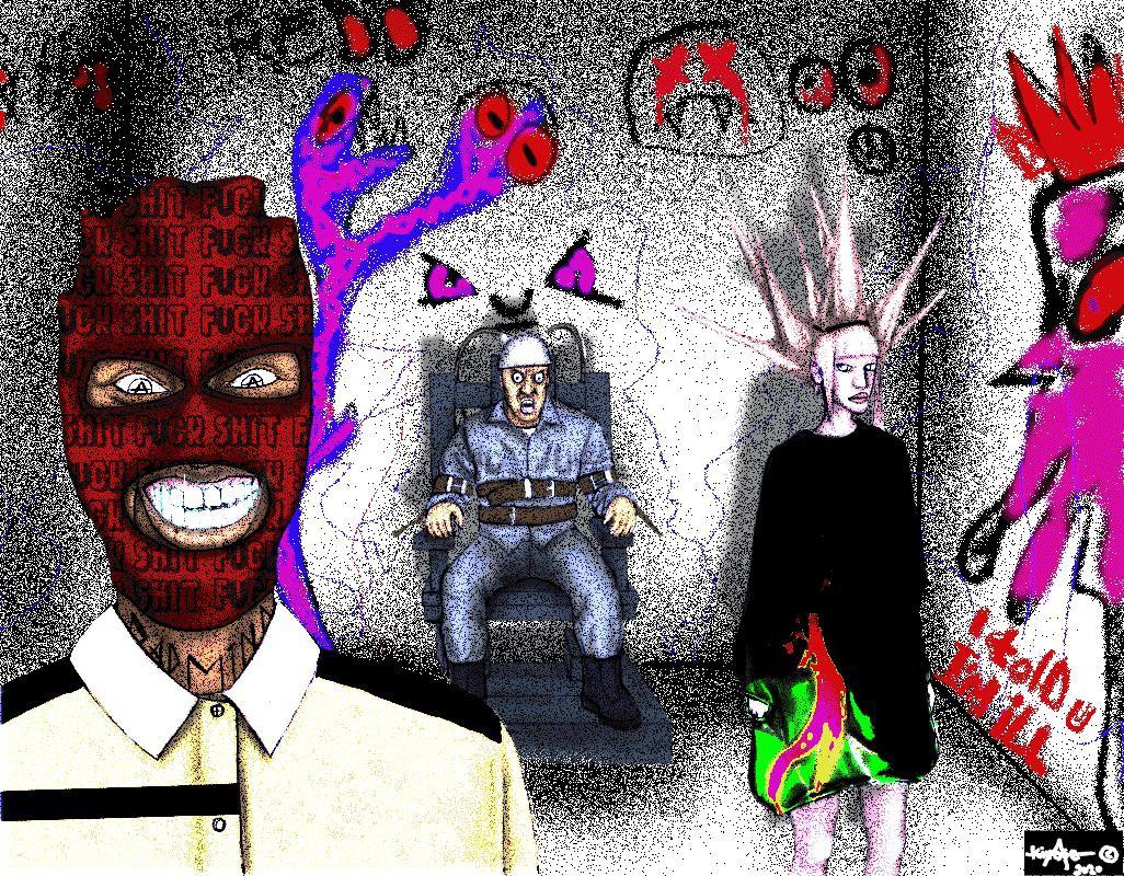 This piece is called “BADMIND”. Inspired by them creepy asylums ...