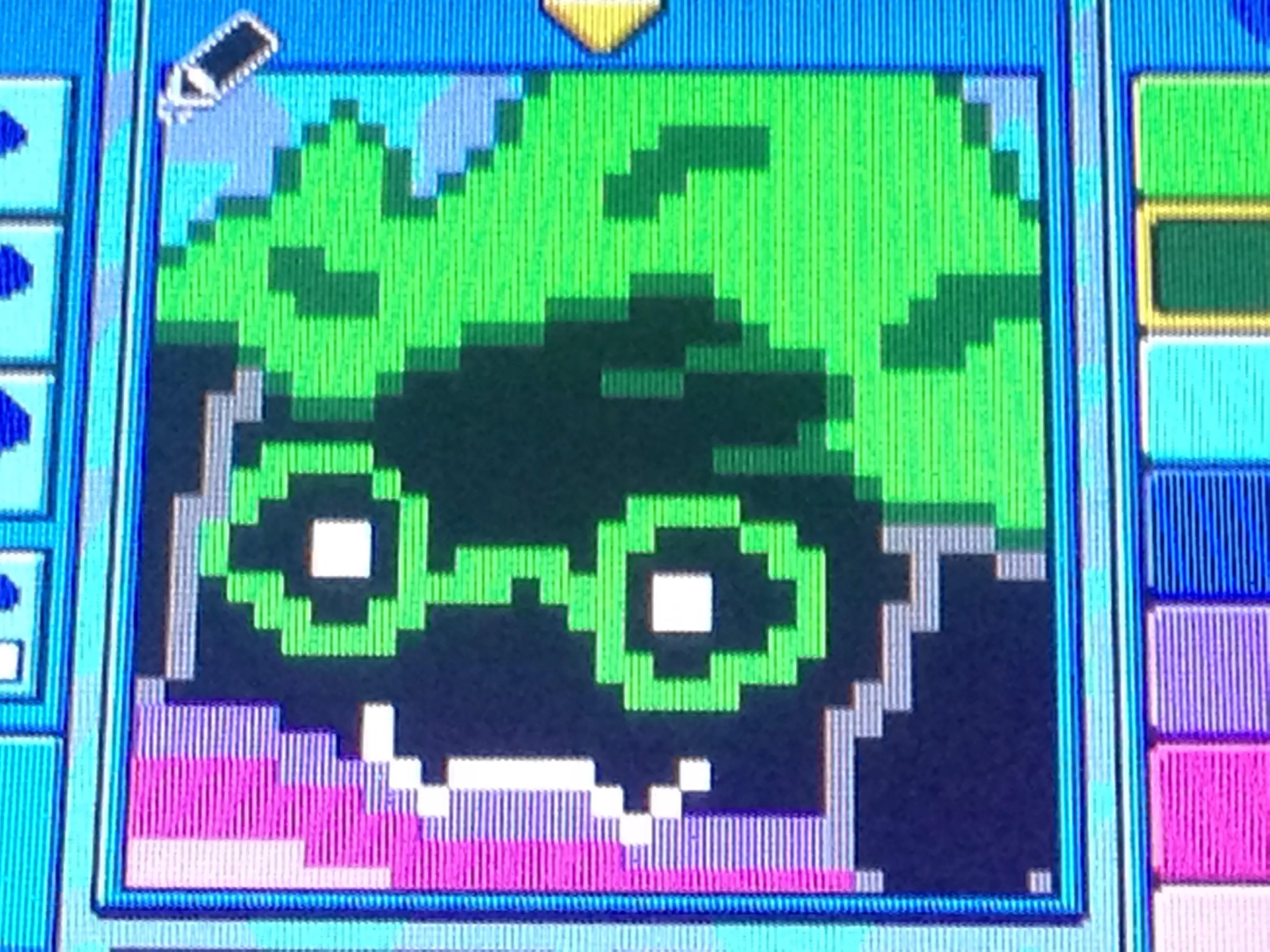 This ralsei Pixel art I did in Mario Kart DS' emblem maker. | Scrolller