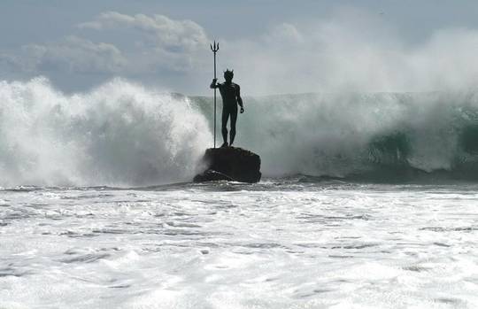 This statue of Neptune off the coast of Spain.