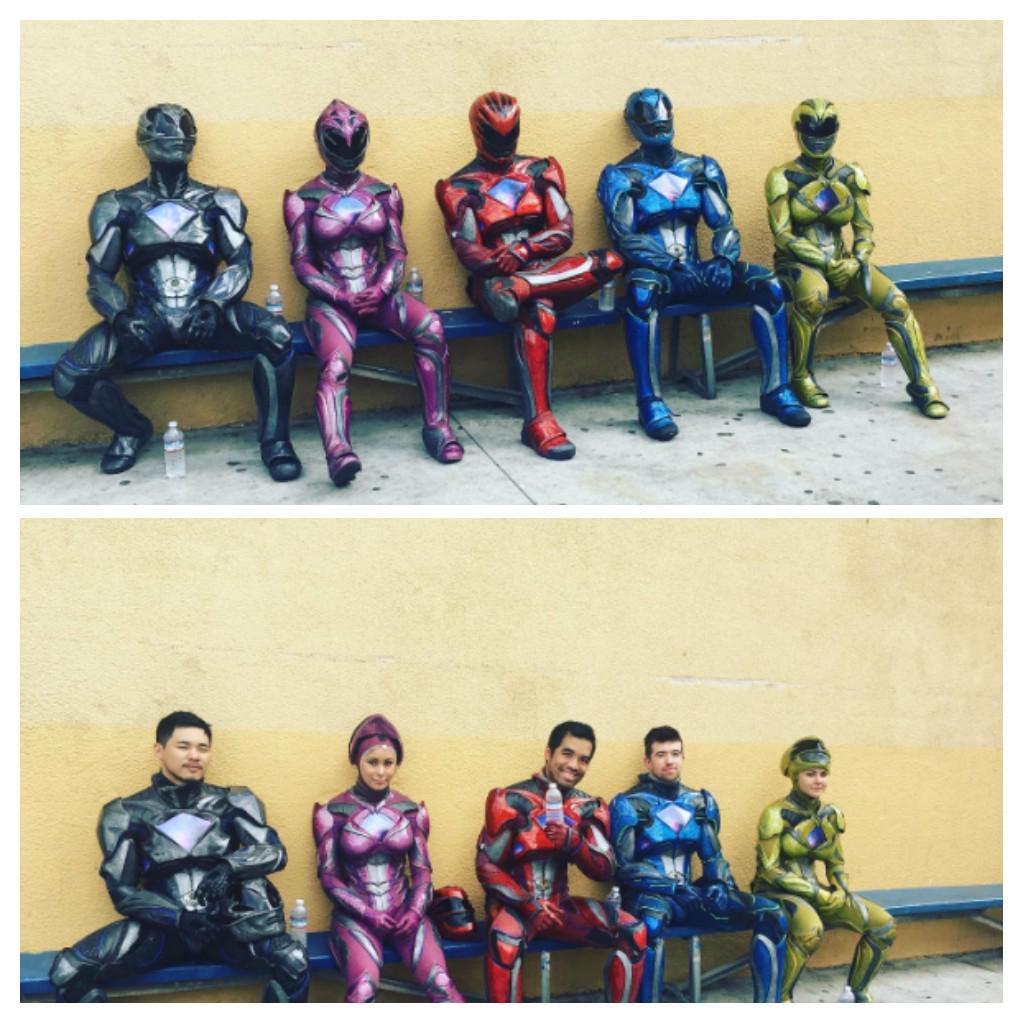 Throwback to the 2017 power rangers movie Wal-Mart commercial shoot ...