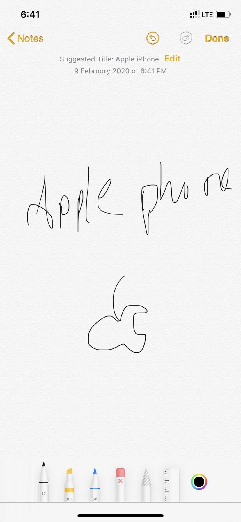 [TIL] that when you scribble a note, the note title recognizes the header and names the note based on it.