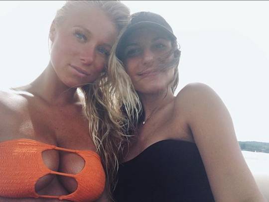 Tits busting out