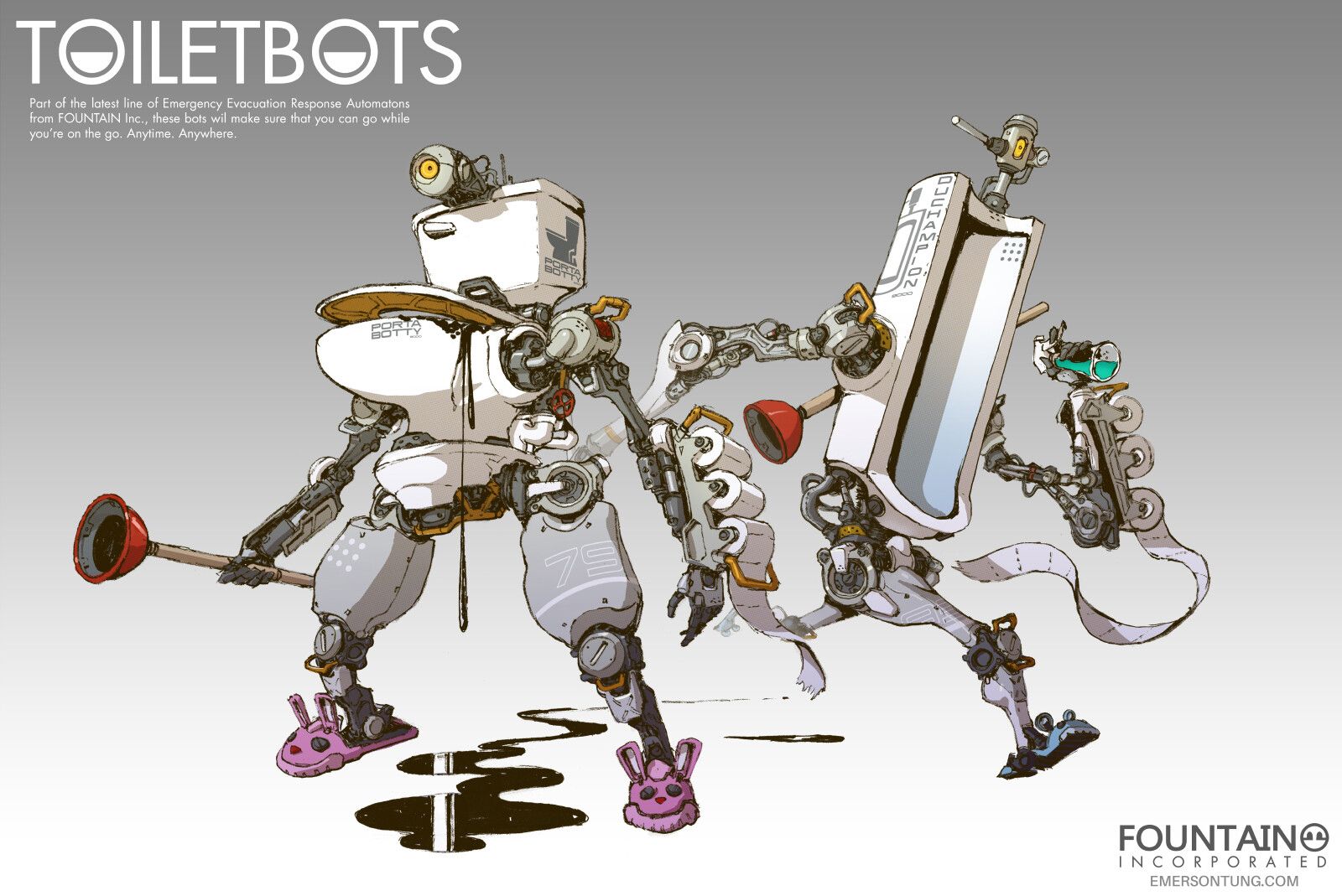 Toiletbots by Emerson Tung