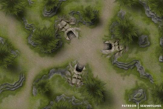 Tomb of the Three Kings 30x20 Battlemap! [OC]