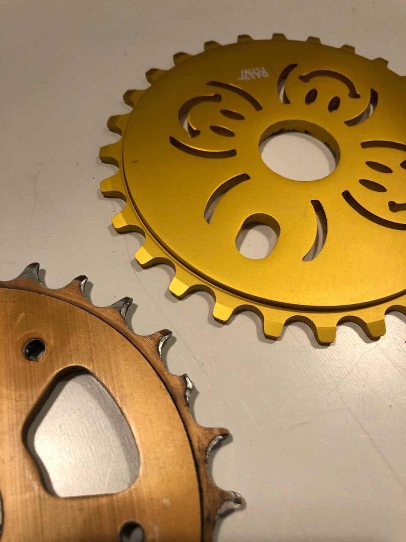 Too wide teeth? Just bought that sprocket as replacement and my chain gets stuck to the sprocket quite easily :(