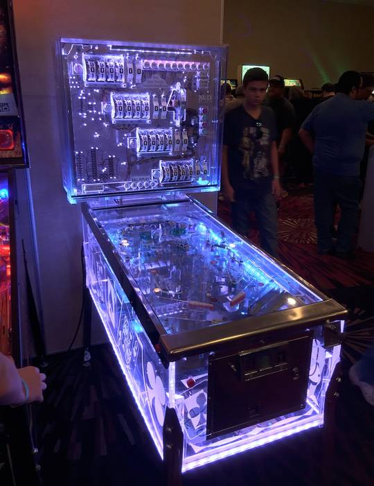 Transparent Pinball Machine.