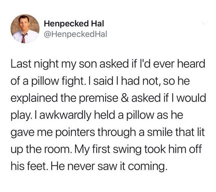 Won the pillow fight! ;D