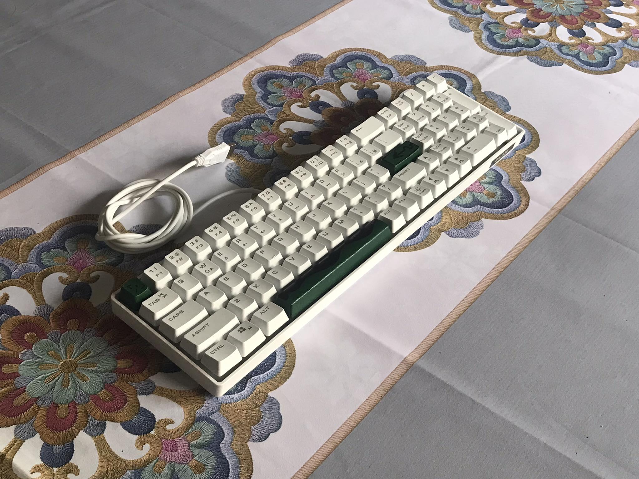 tried making custom keycaps using an old membrane using a sharpie and some paint