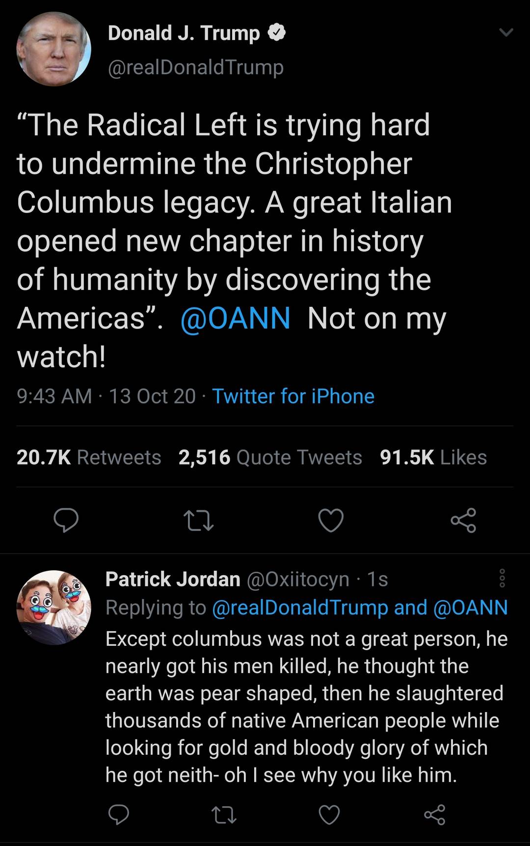 Trump must be so happy to just like his idol.