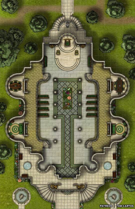 [Battlemap] Tuath-Tennen - The Summer Fey Court [22x34]