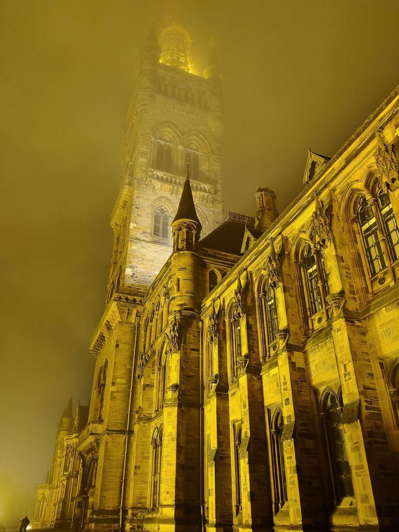 University of Glasgow. Looks like something out of a Hitchcock movie