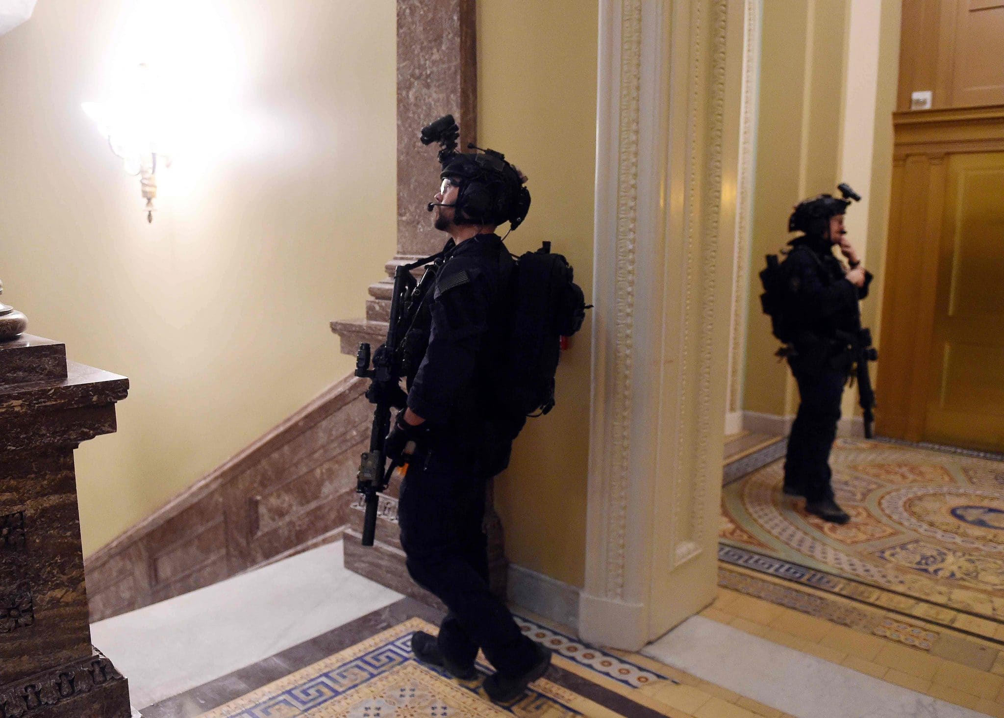 US Secret Service Counter Assault Team (CAT) on VP Pence’s detail ...