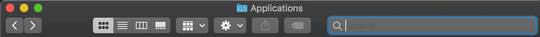 Using dark mode on MacOS Mojave - The text in the search bar is unreadble. Is it supposed to be like this?