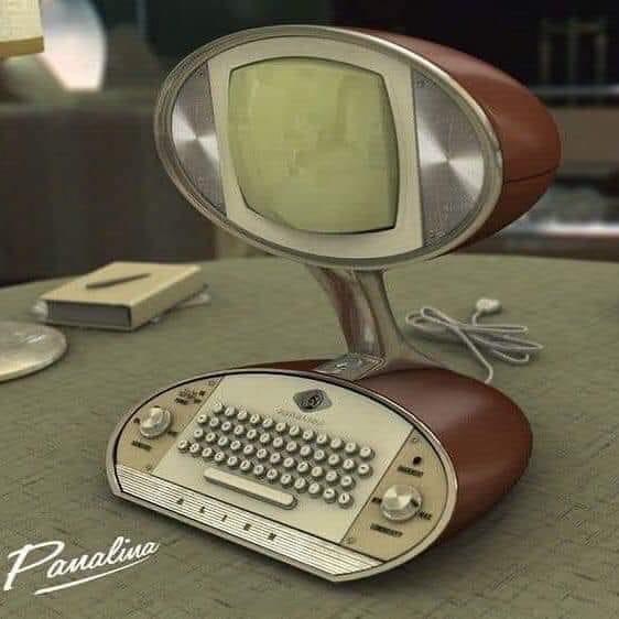 Vintage retro computer alien design 1955, by Panalina. | Scrolller