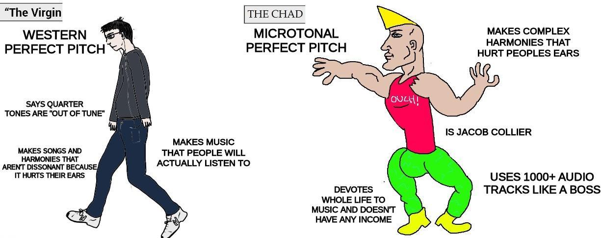 virgin perfect pitch vs chad perfect pitch