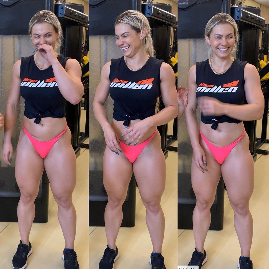 @viviwinkler is laughing at how thick she has gotten this off season.