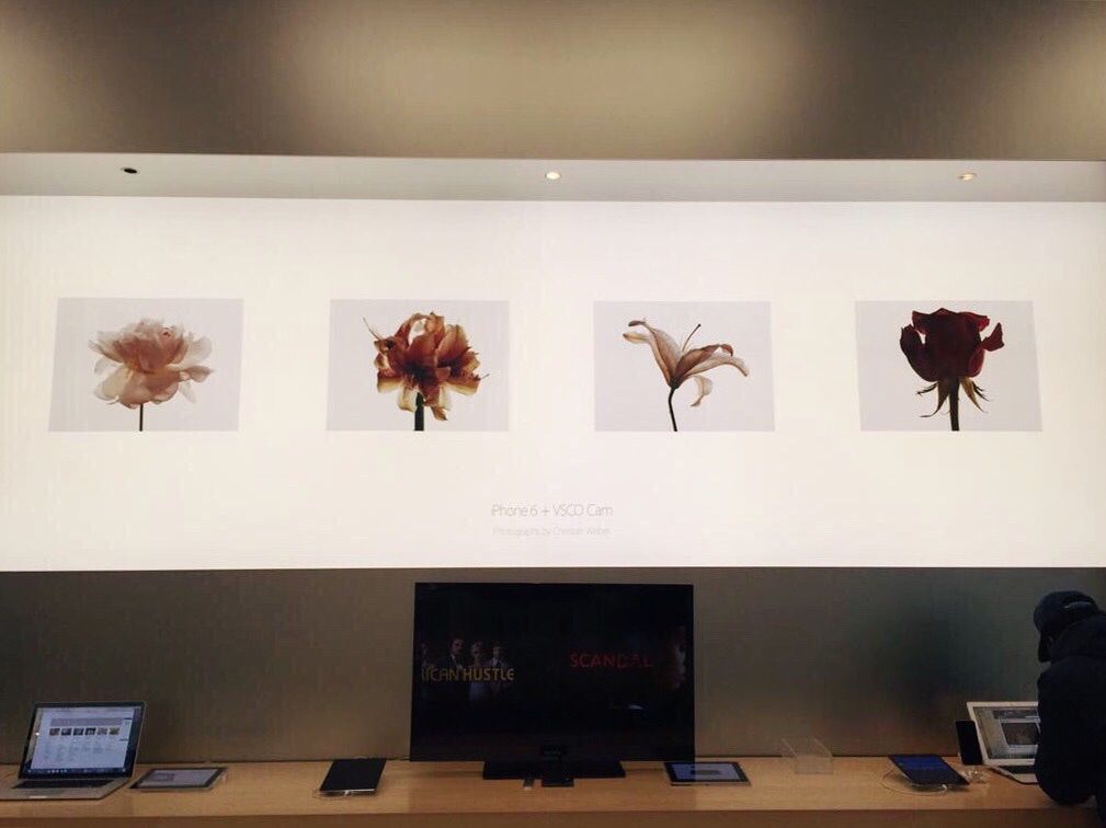 VSCO featured in apple stores!