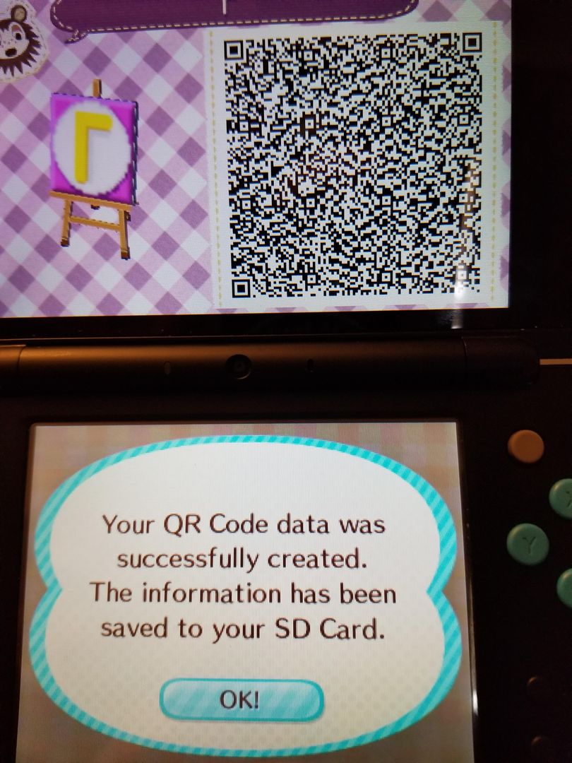 Waluigi QR Code for Animal Crossing