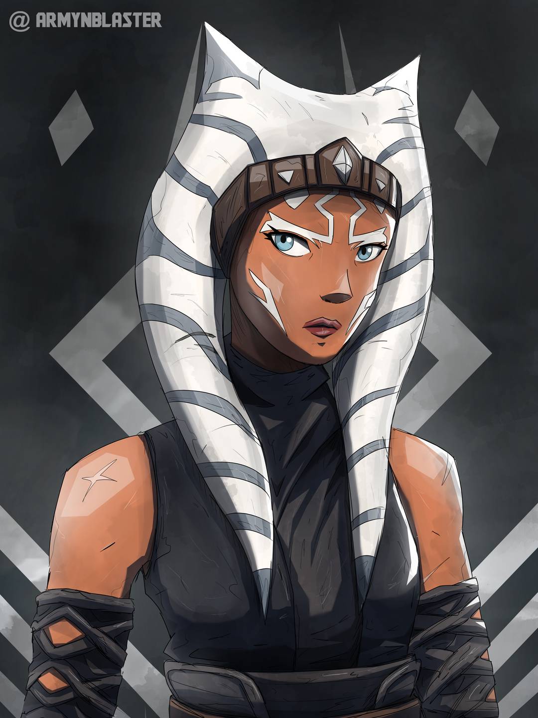 Wanted to share this fanart of Ahsoka :)