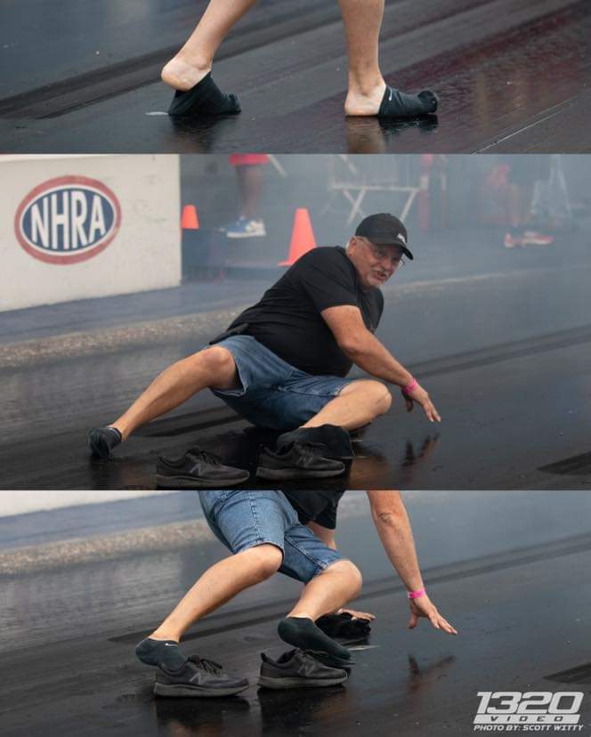 WCGW Walking On a Sticky Drag Racing Track