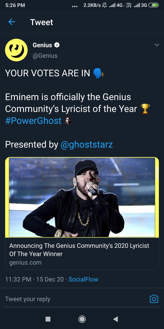 Well deserved win 🔥🐐