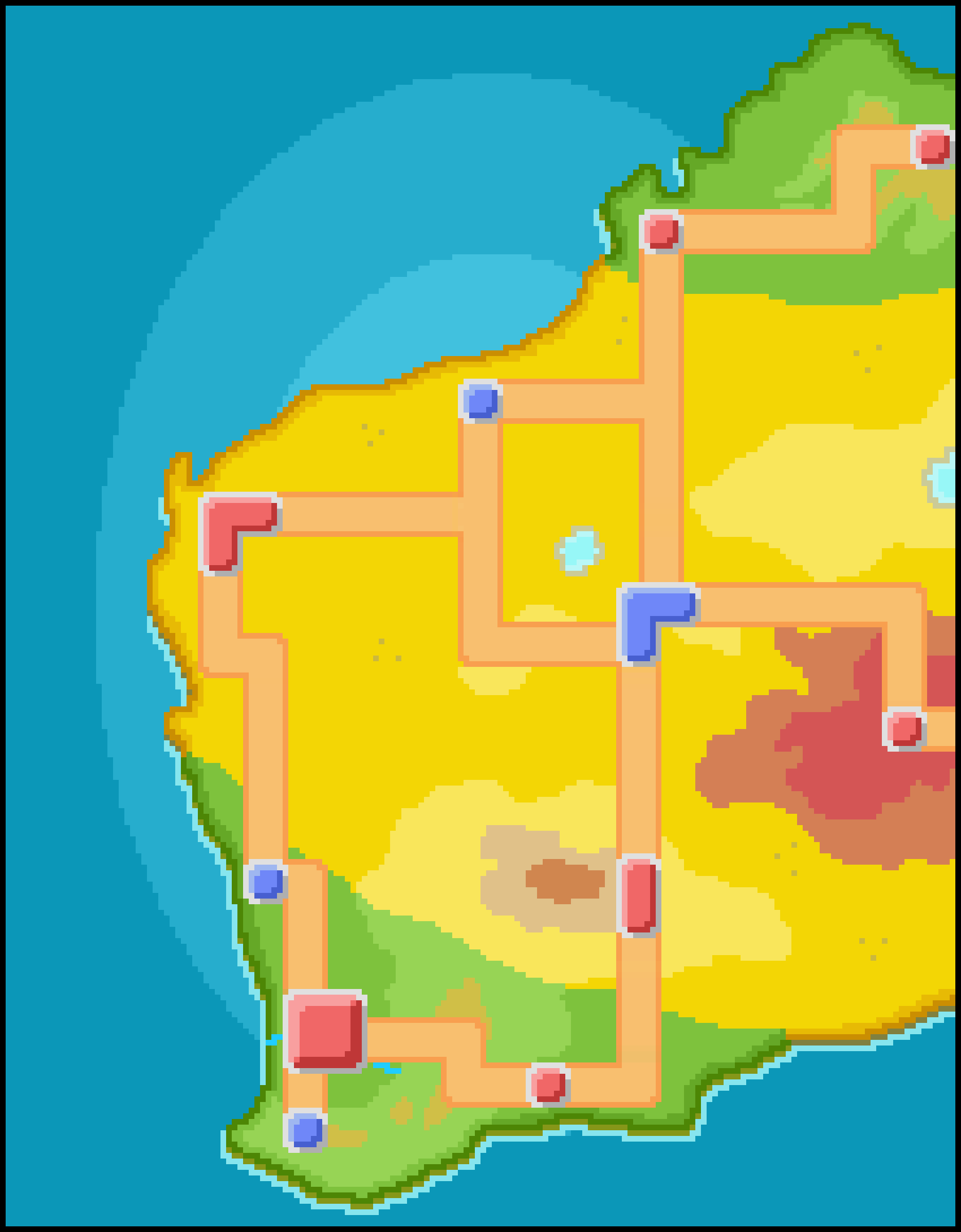 Western Australia in the style of a Pokemon Region map! Inspired by the South Australia map posted here earlier
