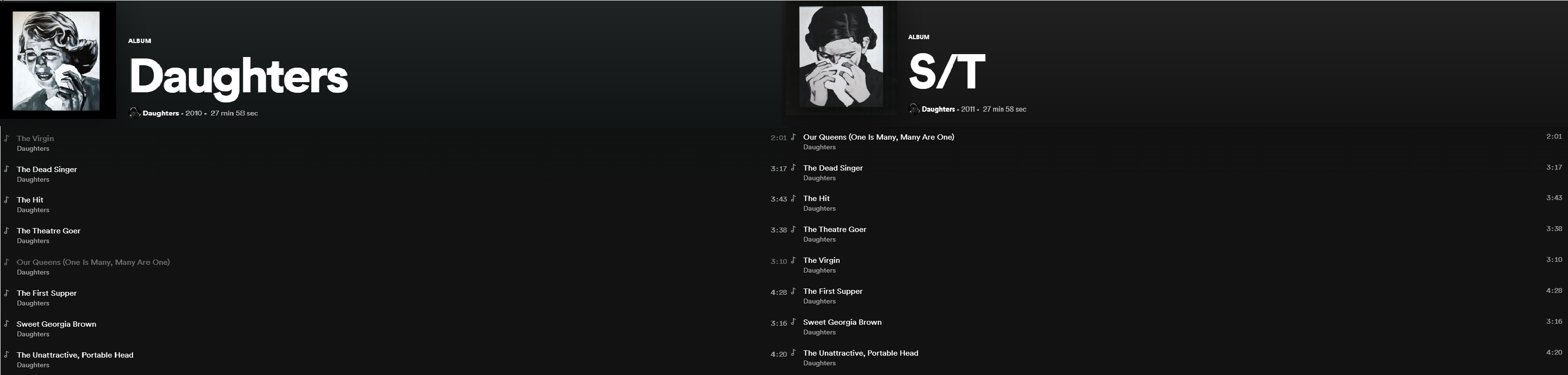 ...What is this? Why are the track names different but the song order ...