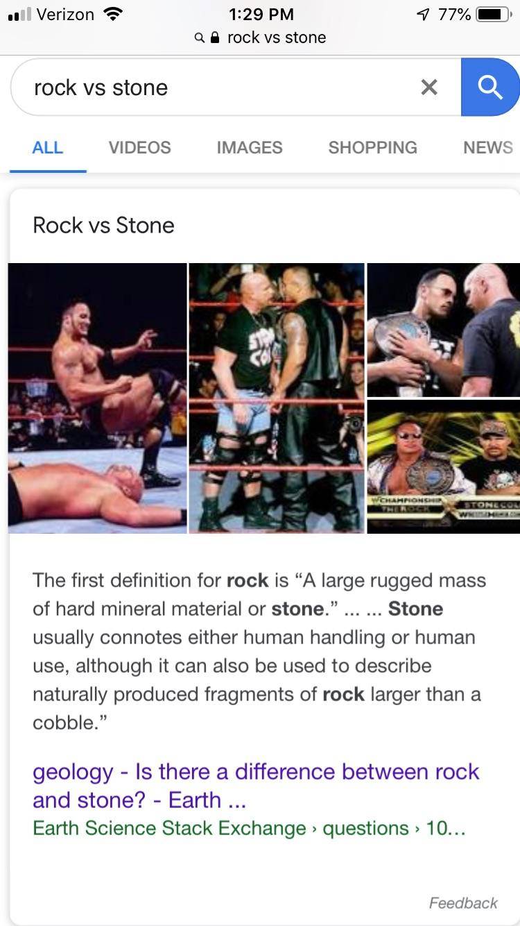 What’s the difference between a rock and a stone? | Scrolller
