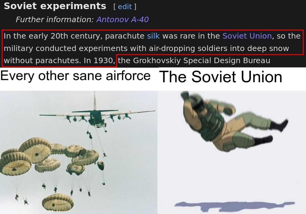When you can't afford parachute silk