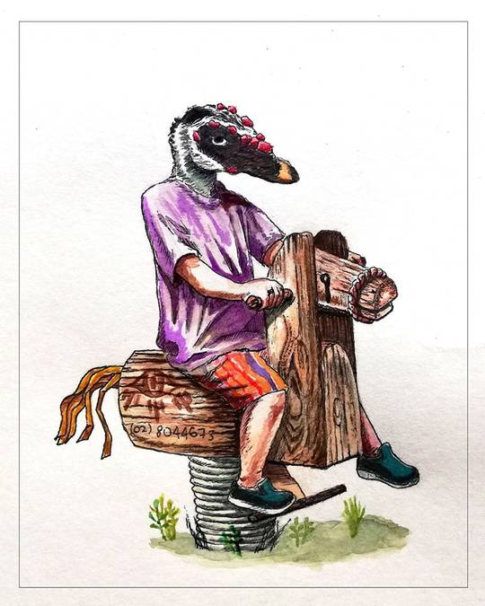 [For Hire] Illustrator// Where shall we end? ink and watercolor #arningechano