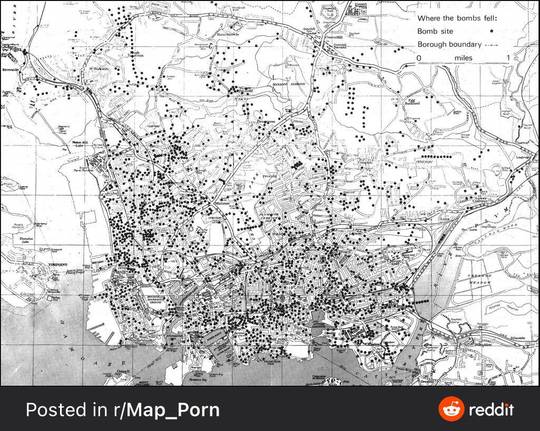 Where the WWII bombs fell