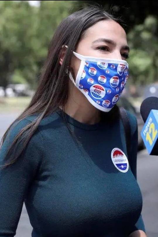 Who needs our great woman of politics A.O.C’s best pics of her fat fucking tits to bust a nut to?