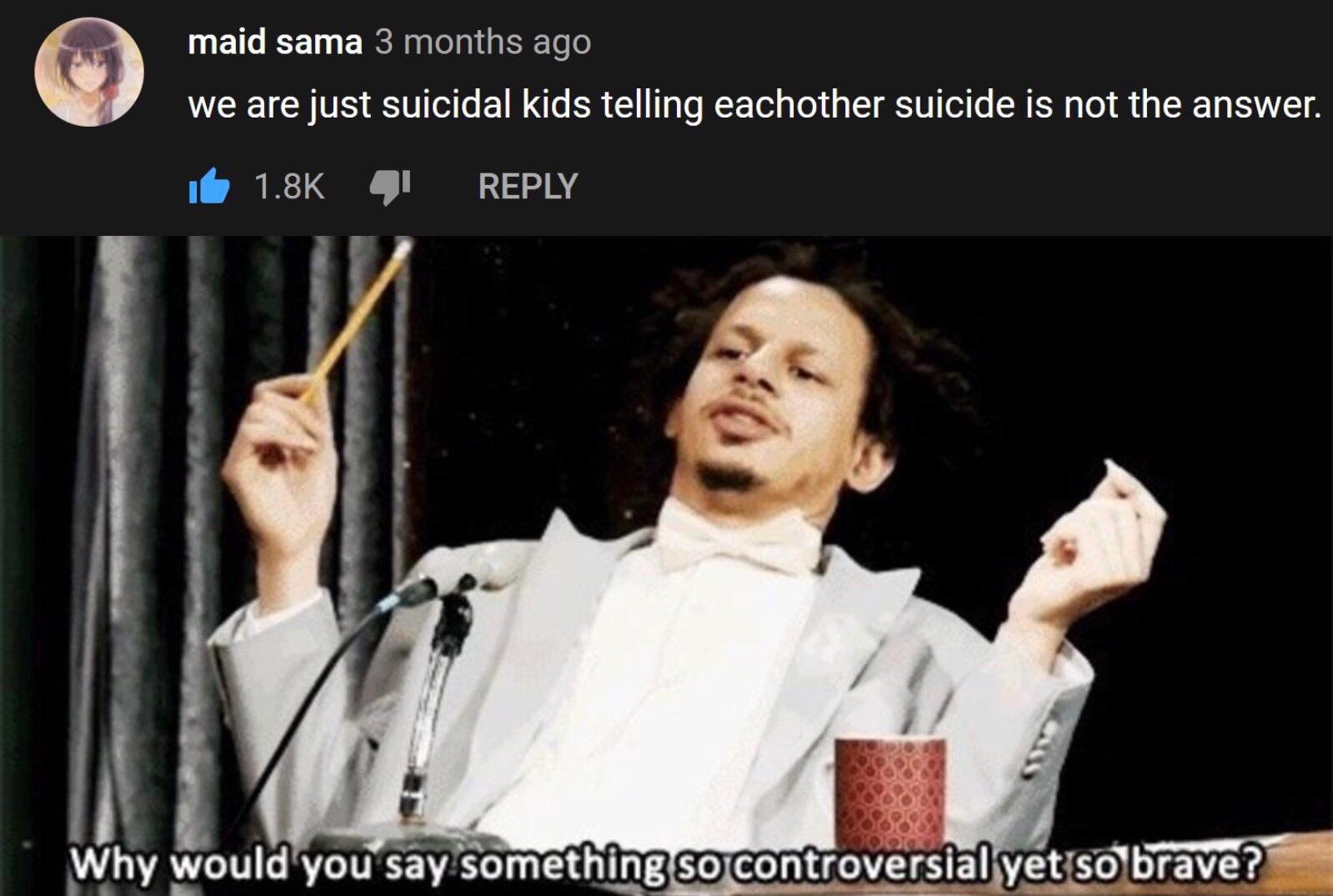 why do these people think that being self diagnosed with depression is a personality?