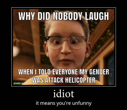 Why nobody laugh 😳