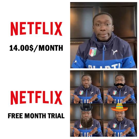 Why pay for that when you can change identity