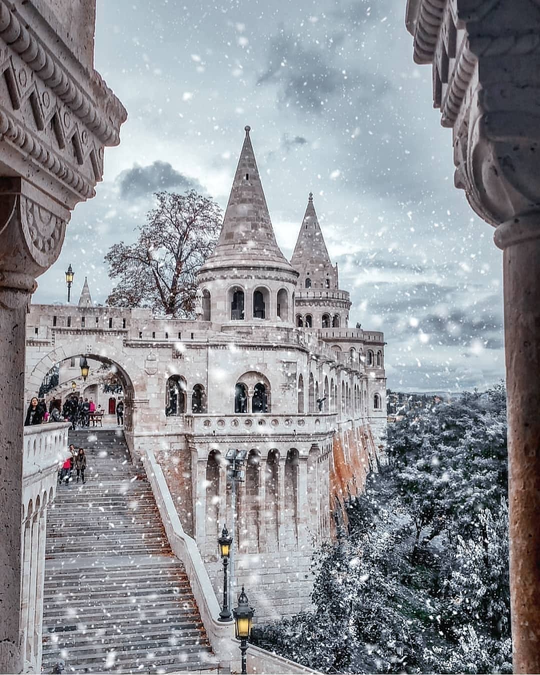 Winter in Budapest, Hungary