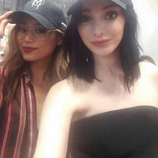With Emma Dumont