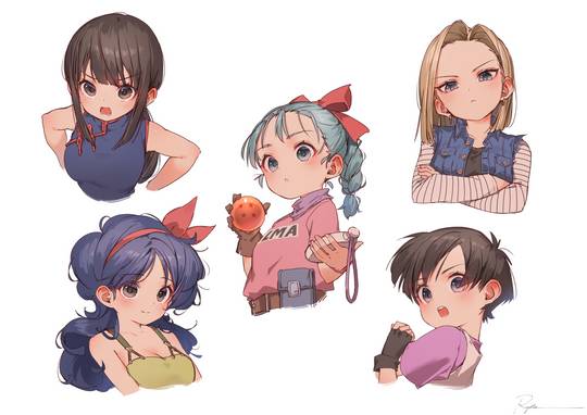 Women of Dragon Ball by Ryota