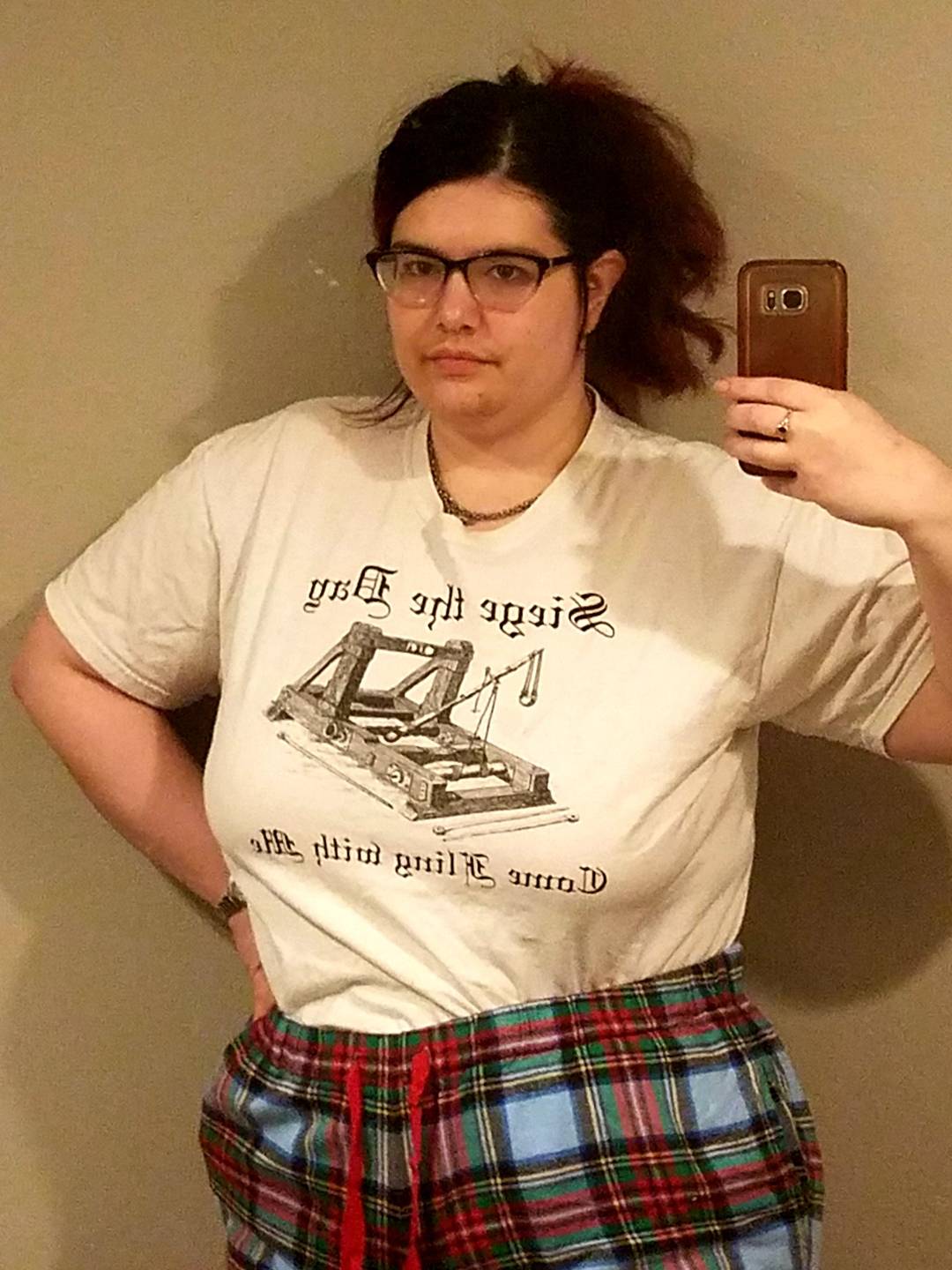 Work from home uniform = cozy pjs.