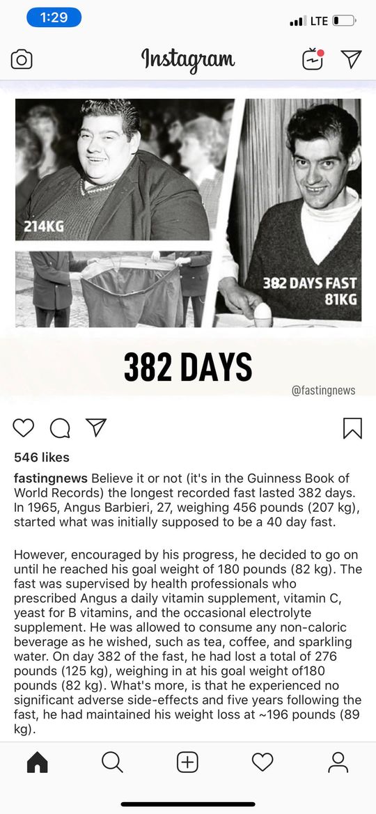 World record longest fast