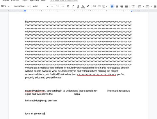 writing a paper w/ adhd