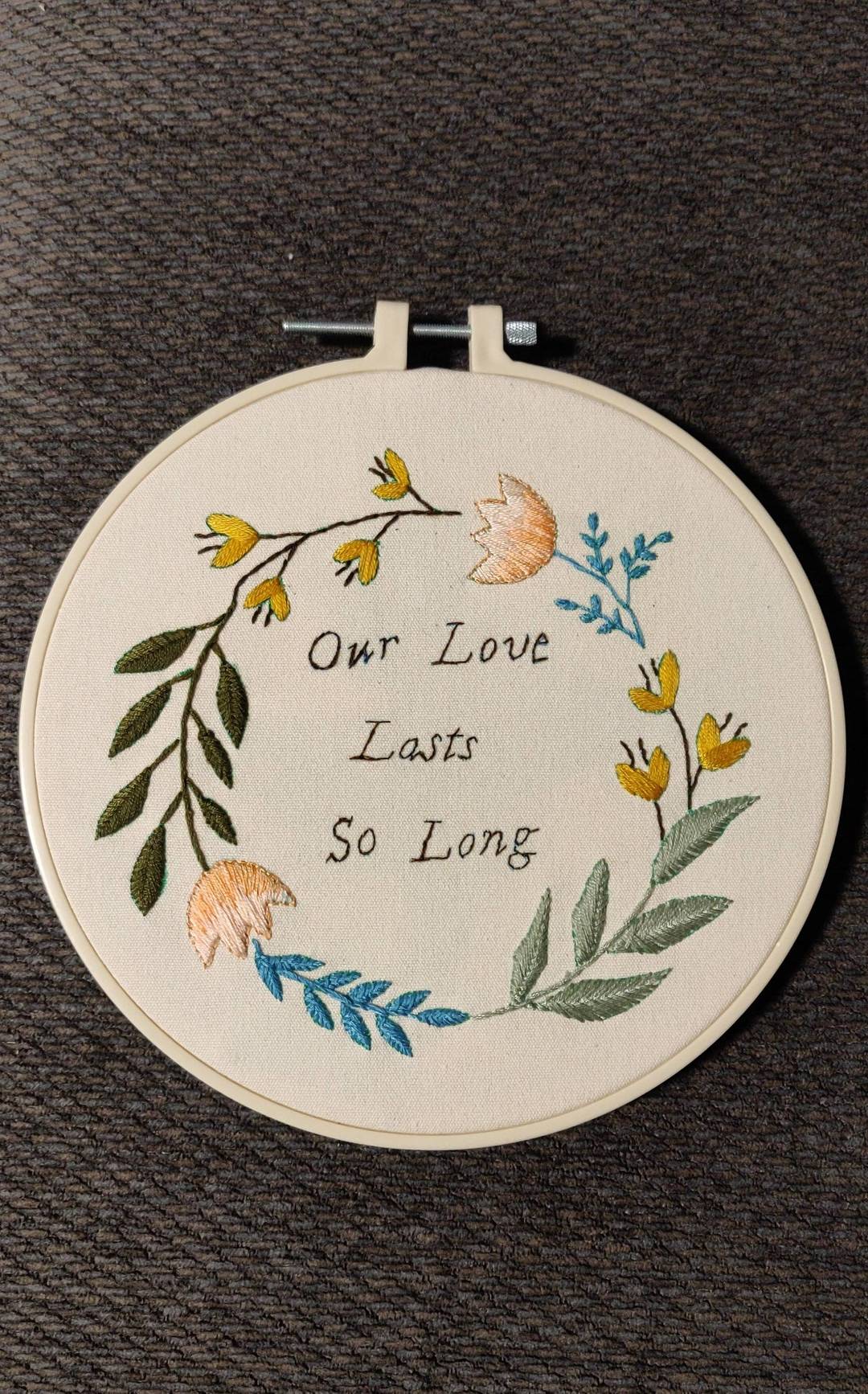 You guys inspired me to pick up embroidery. This is my 2nd attempt