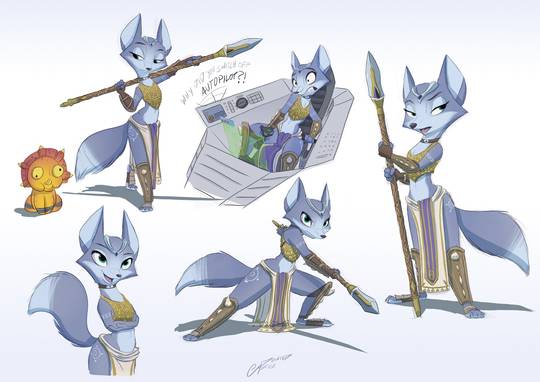 Zootopia´s visual style goes surprisingly well with Krystal from Star Fox (PointedFox).