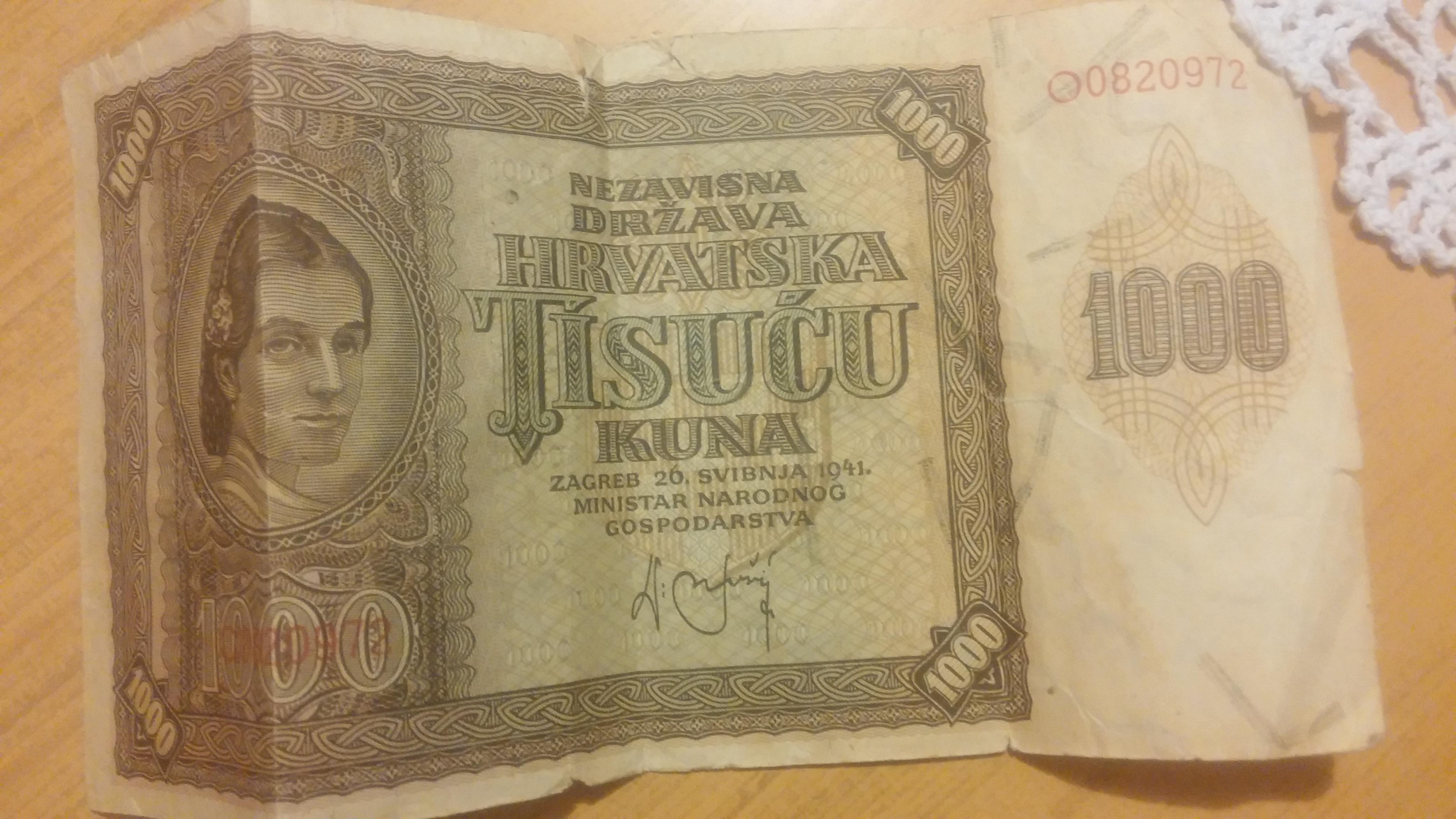 1000 Croatian Kunas From 1941 Scrolller 1000-croatian-kunas-from-1941-scrolller