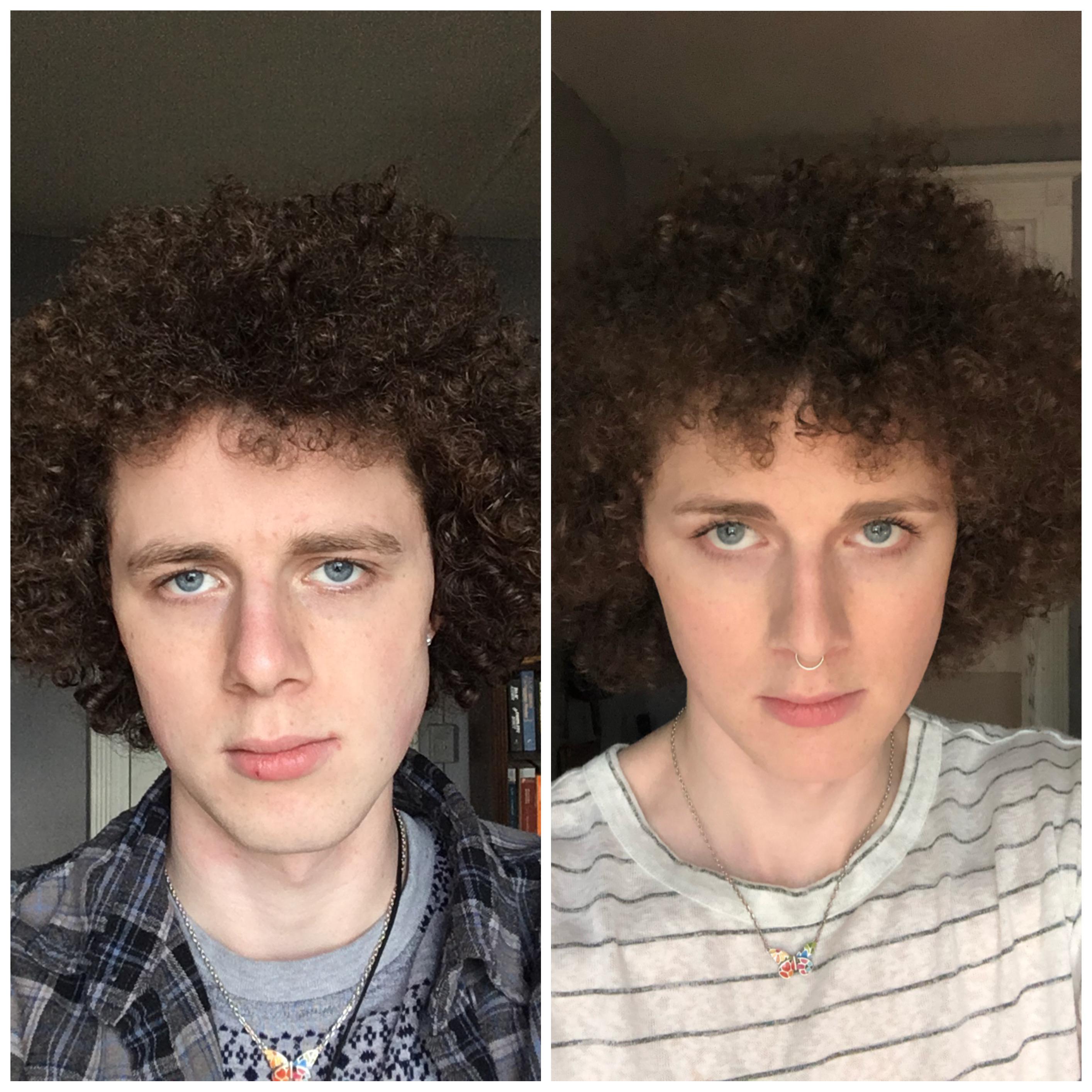 -2mos - +3mos HRT, MtF. Happy with the changes so far, but wish my hair ...